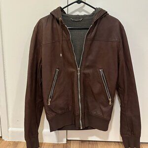 Dolce & Gabbana Brown Hooded Jacket